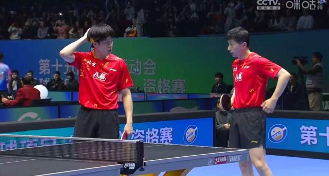 马龙在全运会对小将上演顶级大师课 龙头组合再现赛场